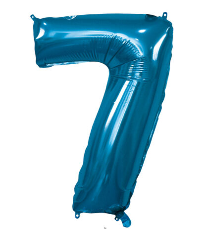 Palloncino Mylar Numero 7 Blu