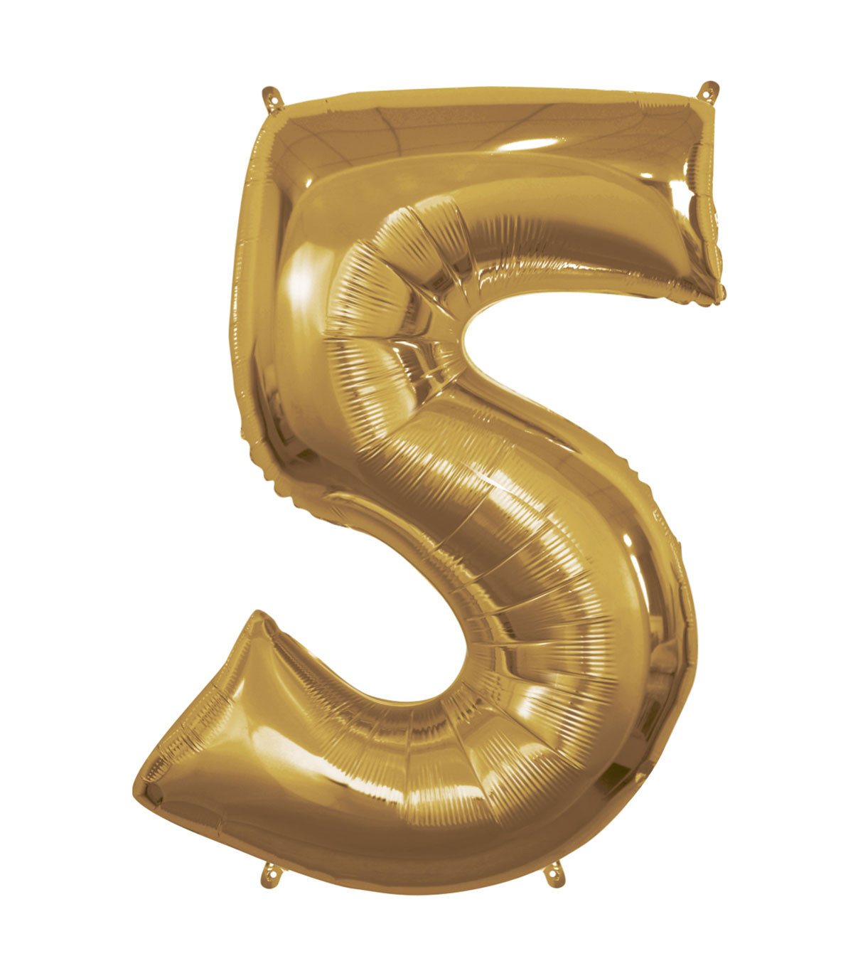 Palloncino Numero Mylar Oro Gonfiaggio Ad Aria 35 Cm