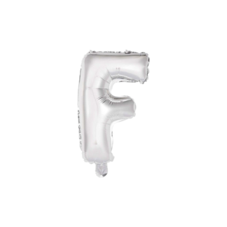 Palloncino Mylar Lettera F Argento