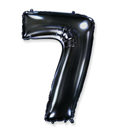 Palloncino Mylar Numero 7 Nero