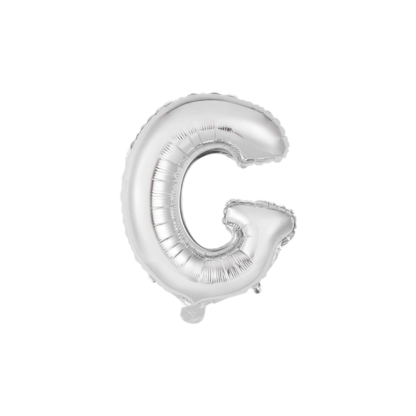 Palloncino Mylar Lettera G Argento