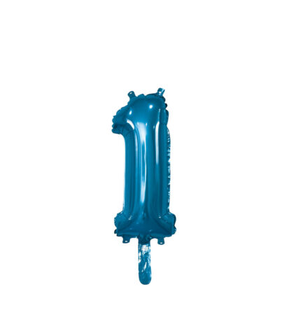 Palloncino Mylar Numero 1 Blu