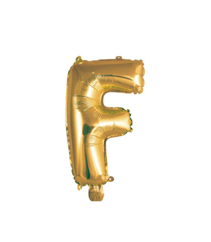 Palloncino Mylar Lettera F Oro