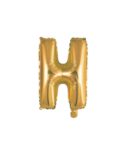 Palloncino Mylar Lettera H Oro