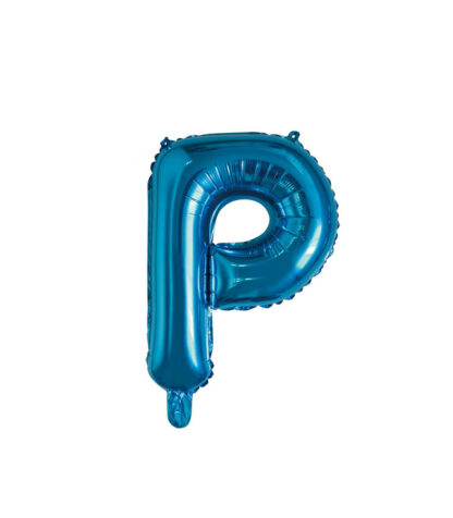 Palloncino Mylar Lettera P Blu