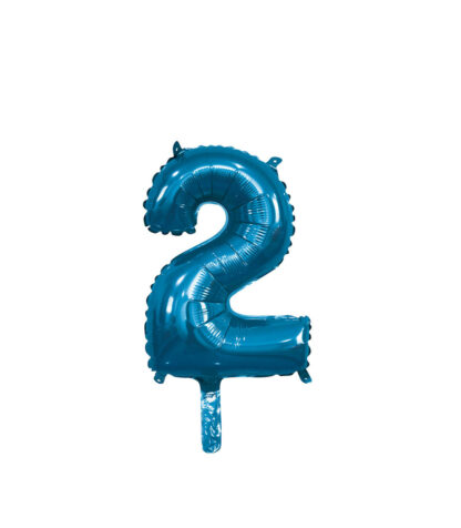 Palloncino Mylar Numero 2 Blu