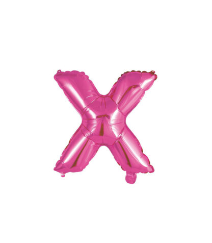 Palloncino Mylar Lettera X Fucsia