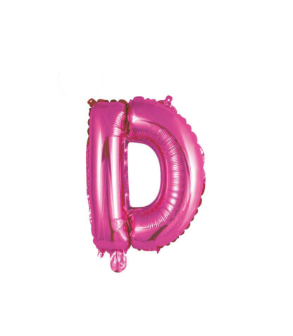 Palloncino Mylar Lettera D Fucsia