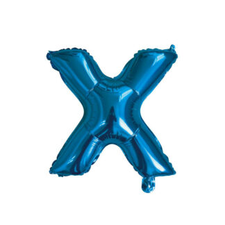 Palloncino Mylar Lettera X Blu