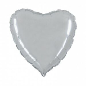 Palloncino In Mylar Cuore 18" Argento 