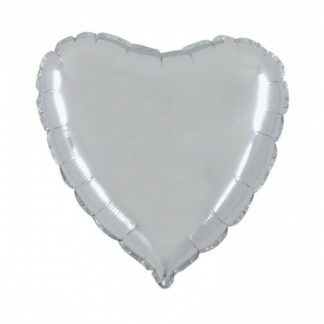 Palloncino In Mylar Cuore 18" Argento