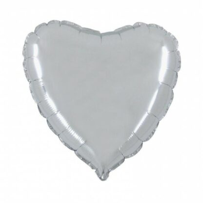 Palloncino In Mylar Cuore 18" Argento