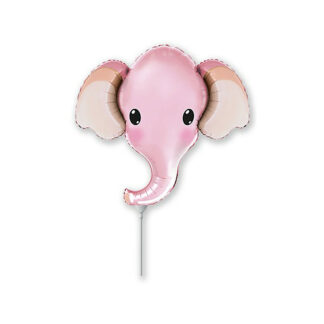 Palloncino Mylar Elefante Rosa MiniShape