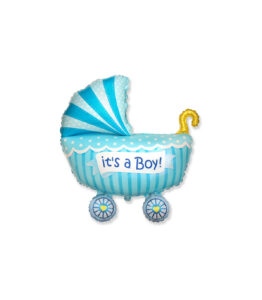 Palloncino Mylar It's A Boy Carrozzina MiniShape 