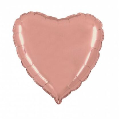 Palloncino In Mylar Cuore 18" Rosa Gold