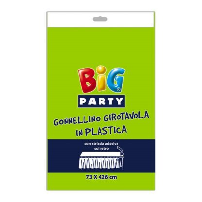 Gonnellone  in plastica 73 x 423 cm verde acido