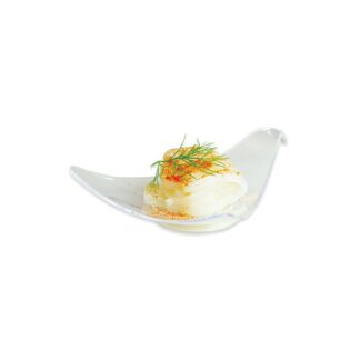 Coppette Petalo Finger Food in plastica 8 x 8 cm Trasparenti