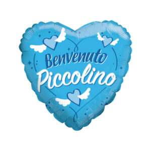 Palloncino Mylar Benvenuto Piccolino Cuore 