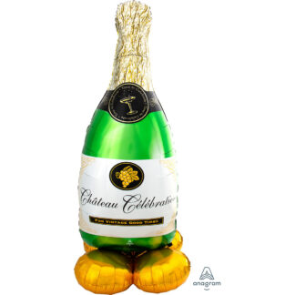 Mylar Bottiglia di Champagne con Bollicine Airloonz
