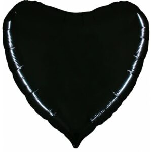 Palloncino In Mylar Cuore 36" Nera