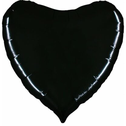 Palloncino In Mylar Cuore 36" Nera