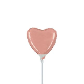 Palloncino In Mylar Cuore 4" Rosa Gold