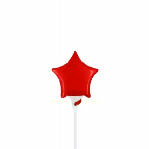 Palloncino In Mylar Stella 4" Rosso