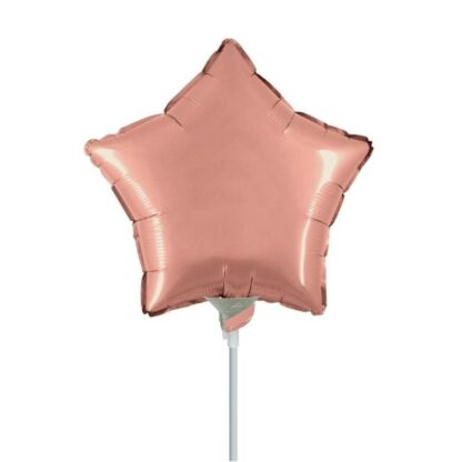 Palloncino In Mylar Stella 9" Rosa Gold