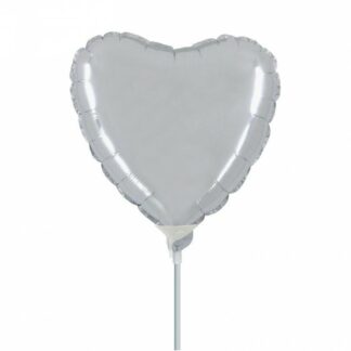 Palloncino In Mylar Cuore 9" Argento