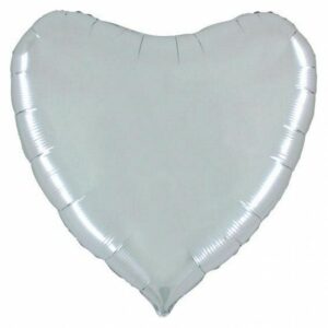 Palloncino In Mylar Cuore 36" Argento 