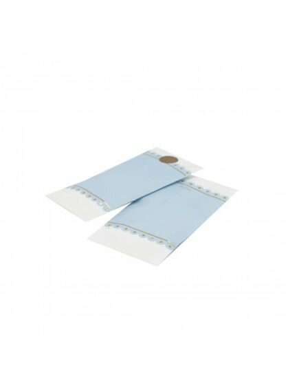 Sacchetti 8x14 cm Stampa Azzurro e Oro Confezione 10