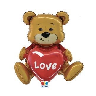 Palloncino 3D Teddy Bear Love