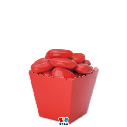 Sweety Box Mini 4 x 5,5 x 4 cm Rosso Confezione 12 Pezzi