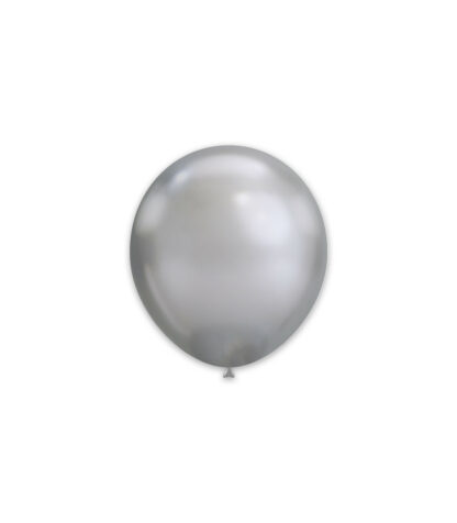 Palloncini In Lattice Chrome Argento 5" - 13 cm