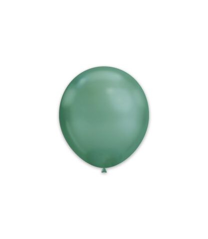 Palloncini In Lattice Chrome Verde 5" - 13 cm