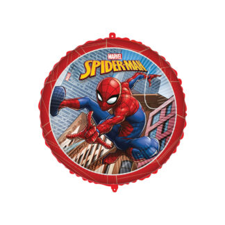 Palloncino Spiderman 18" Con Pesetto E Nastrino