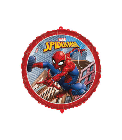 Palloncino Spiderman 18" Con Pesetto E Nastrino