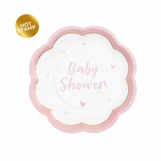 Piatti 20 Cm Sweet Baby Shower Girl