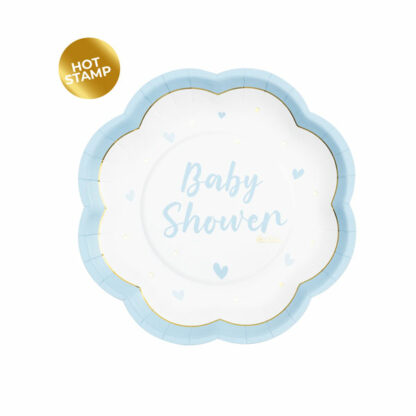 Piatti 20 Cm Sweet Baby Shower Boy