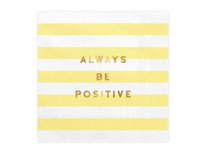 Tovaglioli Festa A Tema Always Be Positive 33x33 Cm