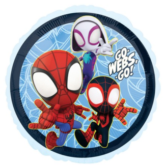 Palloncino Spidey & Friends Tondo 17" - 42 cm