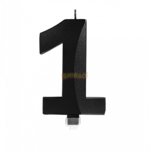 Candelina Luxury Colore Nero Chrome Numero 1