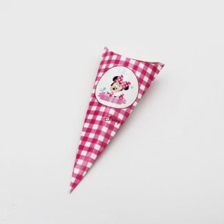 Cono Busta PortaConfetti Minnie Party Fuxia