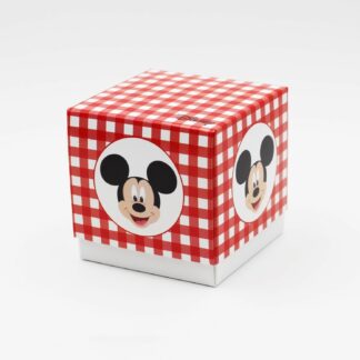 Scatola Cubo Mickey Party Rosso