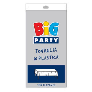 Tovaglia in plastica 137x274 cm Argento