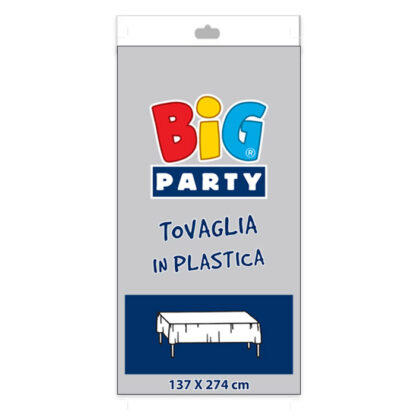 Tovaglia in plastica 137x274 cm Argento