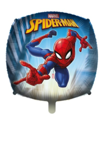 Palloncino Spiderman 18" Con Pesetto E Nastrino 