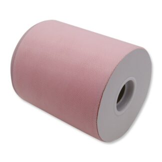 Rotolo Tulle 12,5 cm x 100 mt Rosa Chiaro