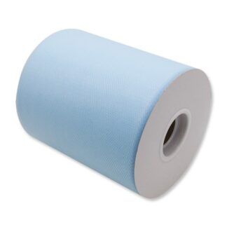 Rotolo Tulle 12,5 cm x 100 mt Celeste