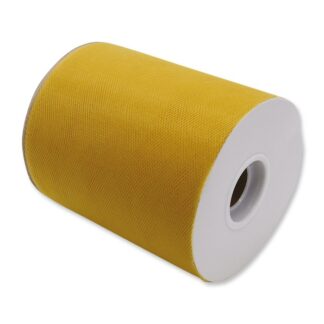 Rotolo Tulle 12,5 cm x 100 mt Oro Matto